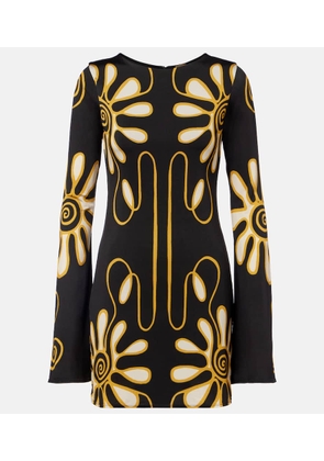 Cala de la Cruz Maisha printed jersey minidress