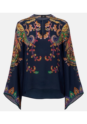 Etro Paisley printed silk blouse