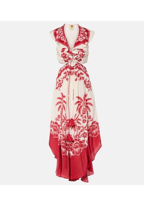 Farm Rio Guanacaste Sand printed midi dress