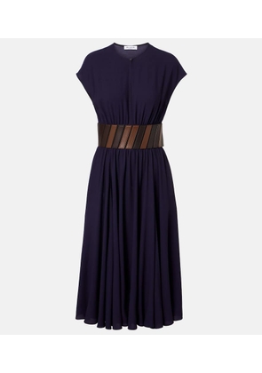 Alaia Belted midi dress