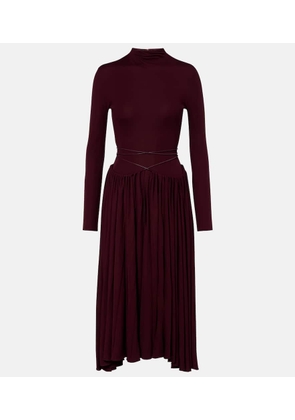 Alaia Gathered midi dress