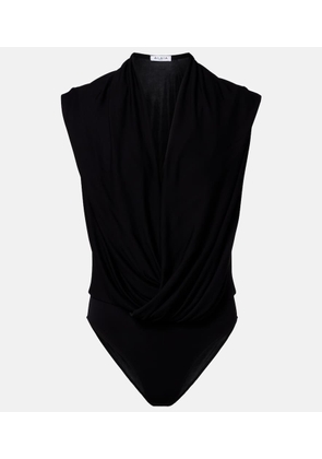 Alaia Draped jersey bodysuit