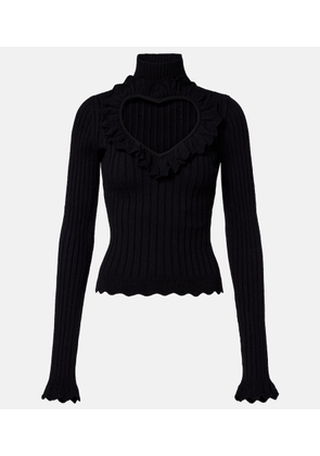 Balenciaga Heart cotton-blend top