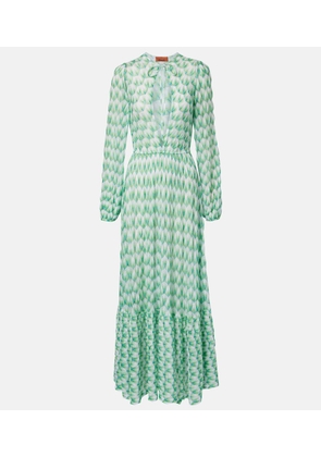 Missoni Open-knit cutout maxi dress