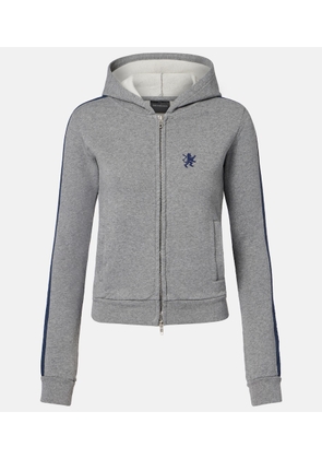 Balenciaga Embroidered cotton zip-up hoodie