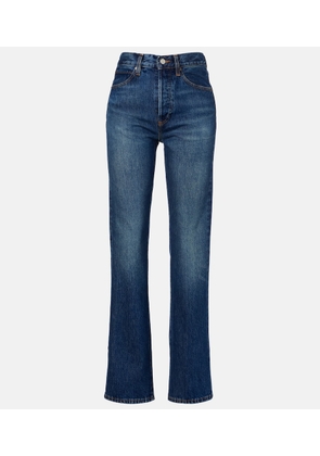 Frame Vertical high-rise straight jeans