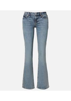Frame Le Pixie low-rise flared jeans