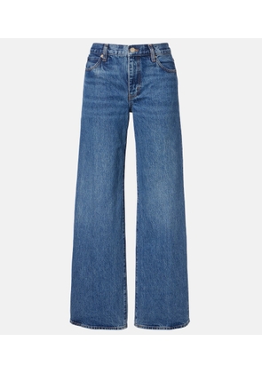 Frame Bubble mid-rise barrel-leg jeans