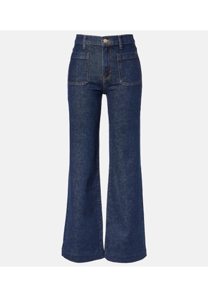 Frame Refined high-rise wide-leg jeans