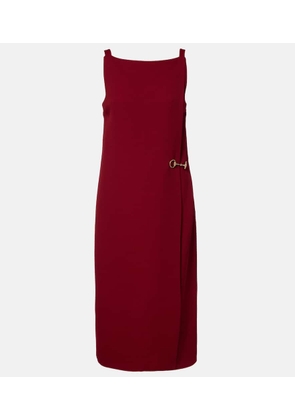 Gucci Horsebit sable midi dress