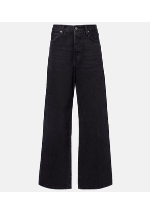 Frame Collegiate high-rise wide-leg jeans