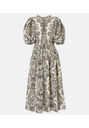 Ulla Johnson Harriet printed cotton poplin midi dress