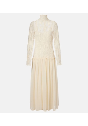 Ulla Johnson Sybil lace and chiffon maxi dress