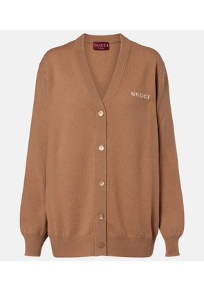 Gucci Logo cashmere cardigan