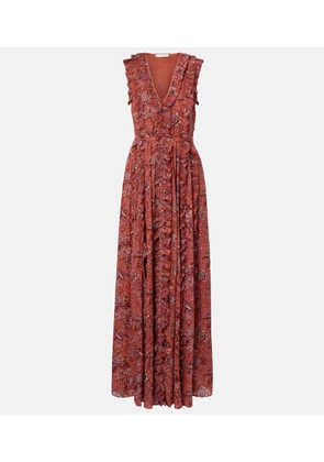 Ulla Johnson Aida ruffled silk-blend chiffon maxi dress