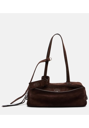 Balenciaga Carrie Small suede shoulder bag