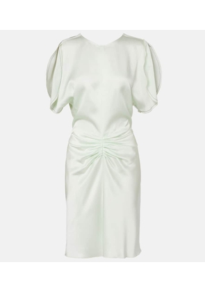 Victoria Beckham Gathered satin minidress