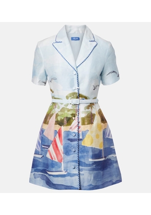 Leo Lin Brigitte linen-blend canvas minidress