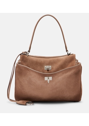 Balenciaga Rodeo Medium suede tote bag