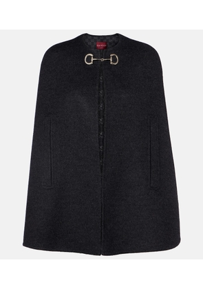 Gucci Caban Horsebit wool cape