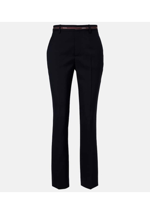 Gucci Logo wool straight pants
