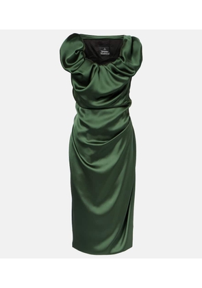 Vivienne Westwood Ginnie Amber ruched midi dress