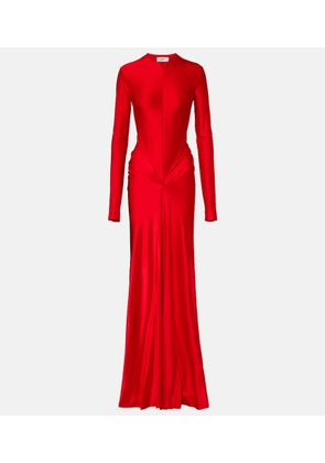 Victoria Beckham Gathered satin gown
