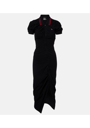Vivienne Westwood Pulling ruched cotton midi dress