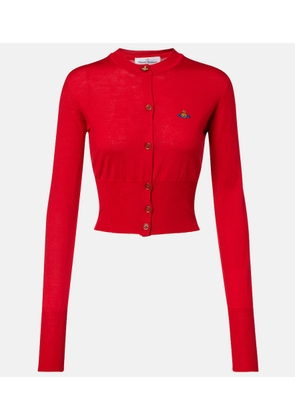 Vivienne Westwood Bea cropped wool and silk cardigan