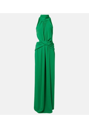 Johanna Ortiz Cutout gathered maxi dress