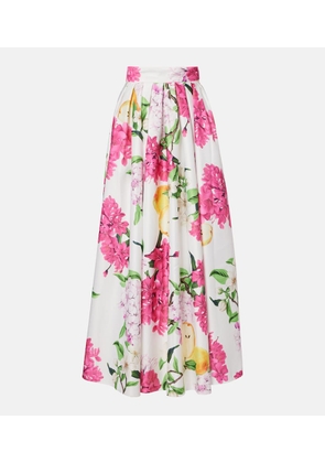 Leo Lin Reinette floral maxi skirt