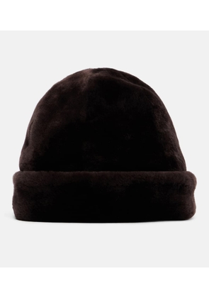 Nour Hammour Blokes shearling hat