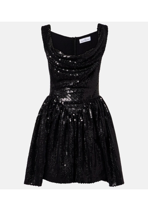 Vivienne Westwood Mini Sunday sequined draped corset dress