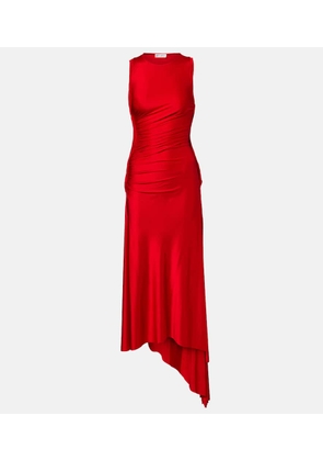 Victoria Beckham Twist ruched jersey midi dress