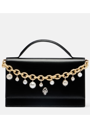 McQueen Skull Small embellished leather tote bag