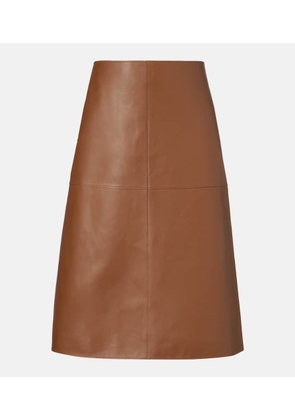 Joseph Niven leather midi skirt