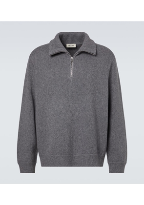 Frame Wool and cotton half-zip sweater