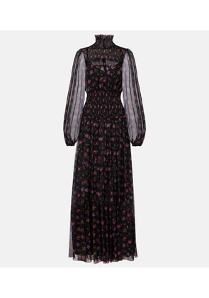 Dolce&Gabbana Floral silk chiffon maxi dress