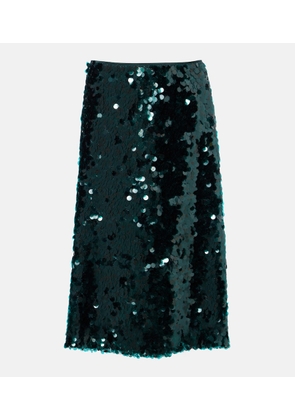 Vince Lucite sequined midi skirt