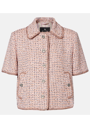 Etro Cropped tweed jacket