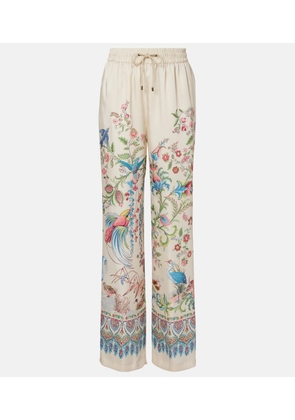 Etro Floral wide-leg pants