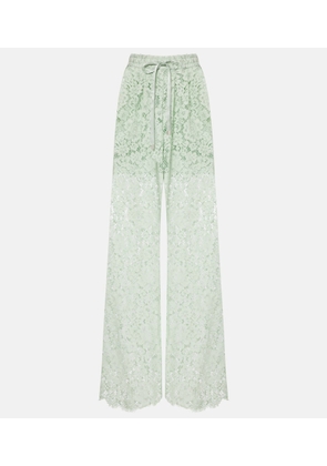 Dolce&Gabbana Lace wide-leg pants
