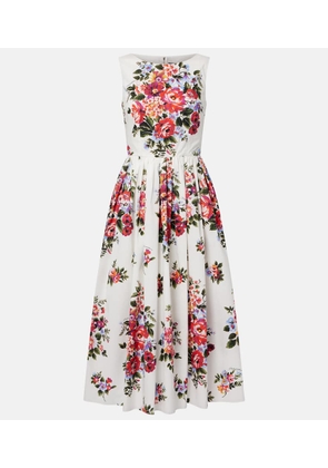 Dolce&Gabbana Floral cotton midi dress