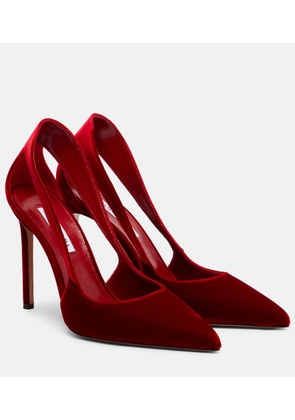 Aquazzura Dangerous Liaisons 105 velvet pumps