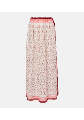 Dolce&Gabbana Floral cotton beach cover-up