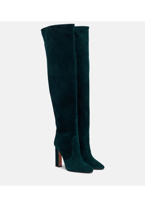 Aquazzura Joplin 105 suede knee-high boots