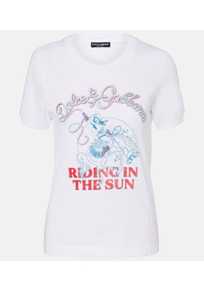 Dolce&Gabbana Printed cotton jersey T-shirt
