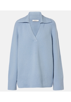 Vince Wool and cashmere-blend polo sweater