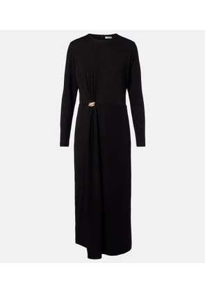 Vince Draped wool-blend midi dress