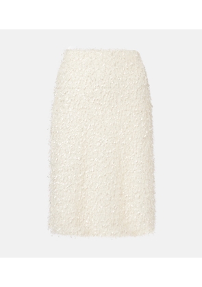 Vince Fringed midi skirt